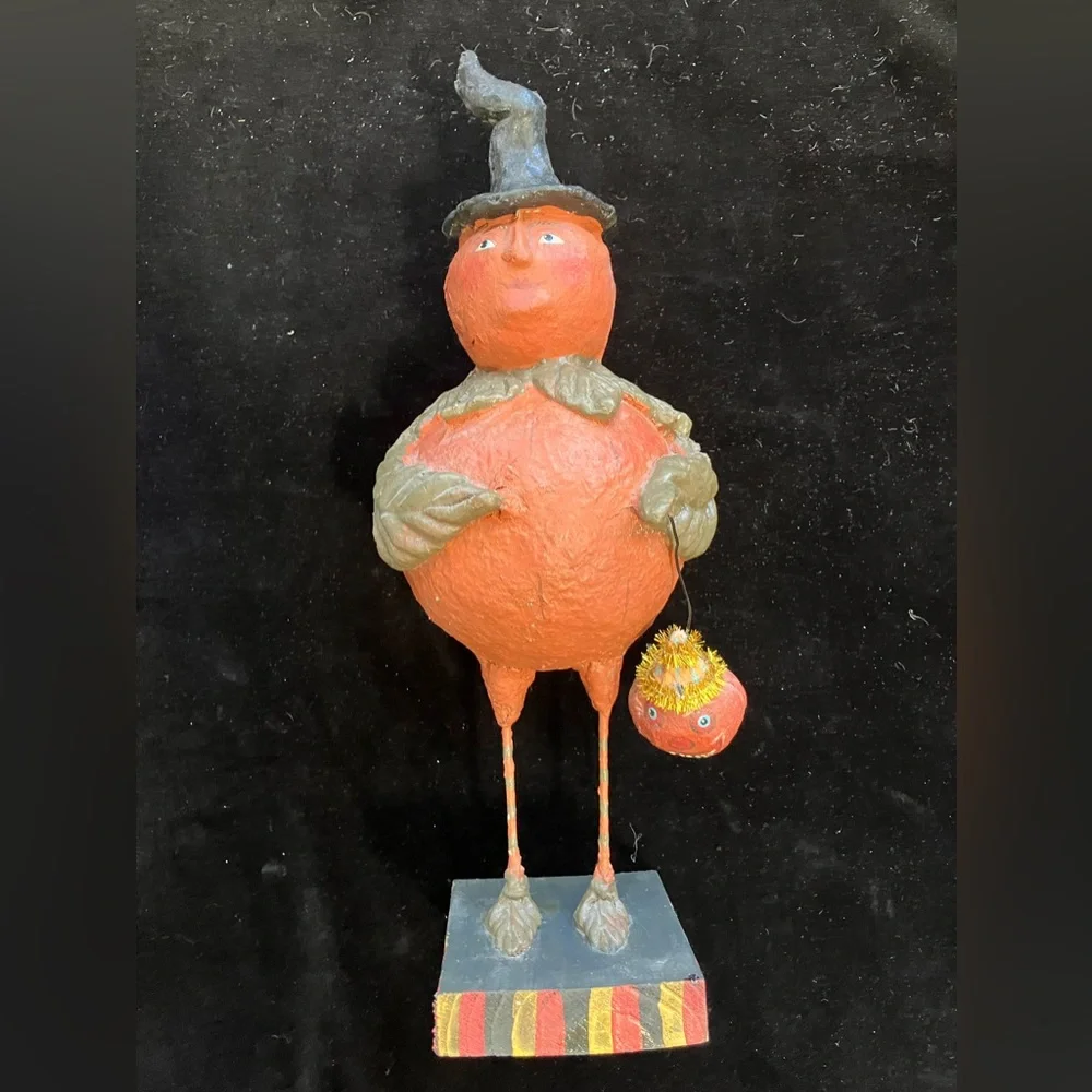 Rare Pumpkin Man Debra Schoch DCC Prior To Bethany Lowe 13” No Flaws Vintage